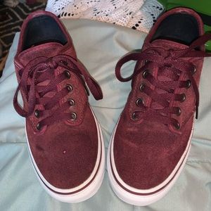Burgundy VANS Womans Sz. 6 Worn 5x